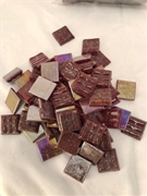 Red/Brown Iridescent craft tile